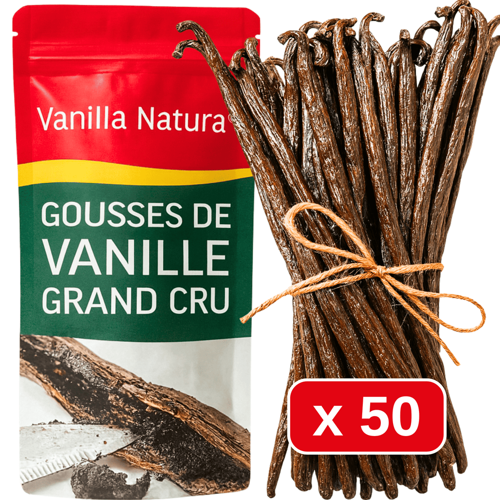 50 Grand Cru Vanillekapseln • Extra Gourmet Qualität Vanille • Geschmeidige und feste Kapsel • Ideal für Backwaren und Kochen •