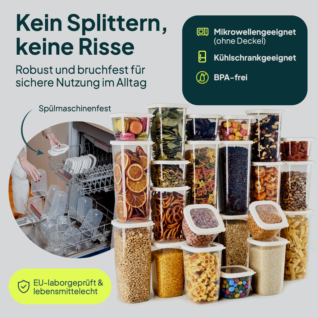 uandu Vorratsdosen mit Deckel luftdicht