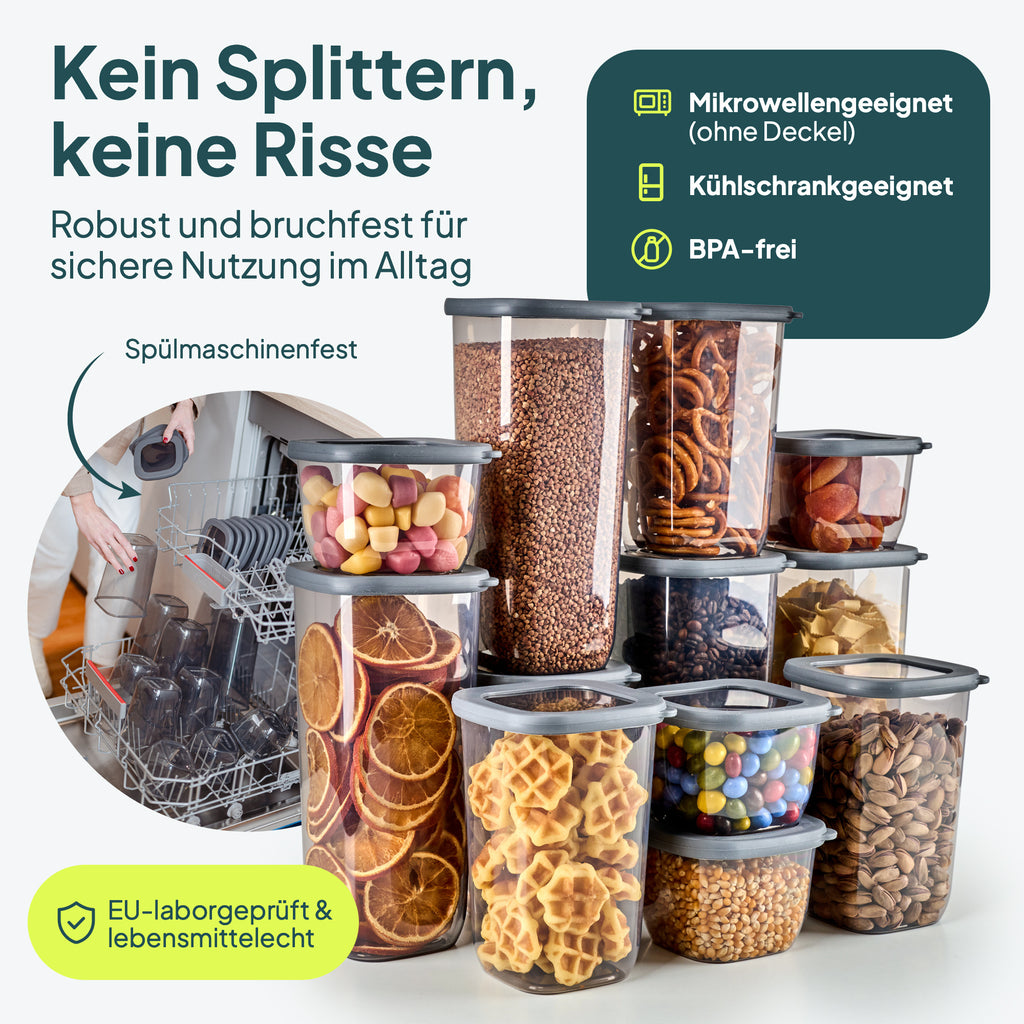 uandu Vorratsdosen mit Deckel luftdicht