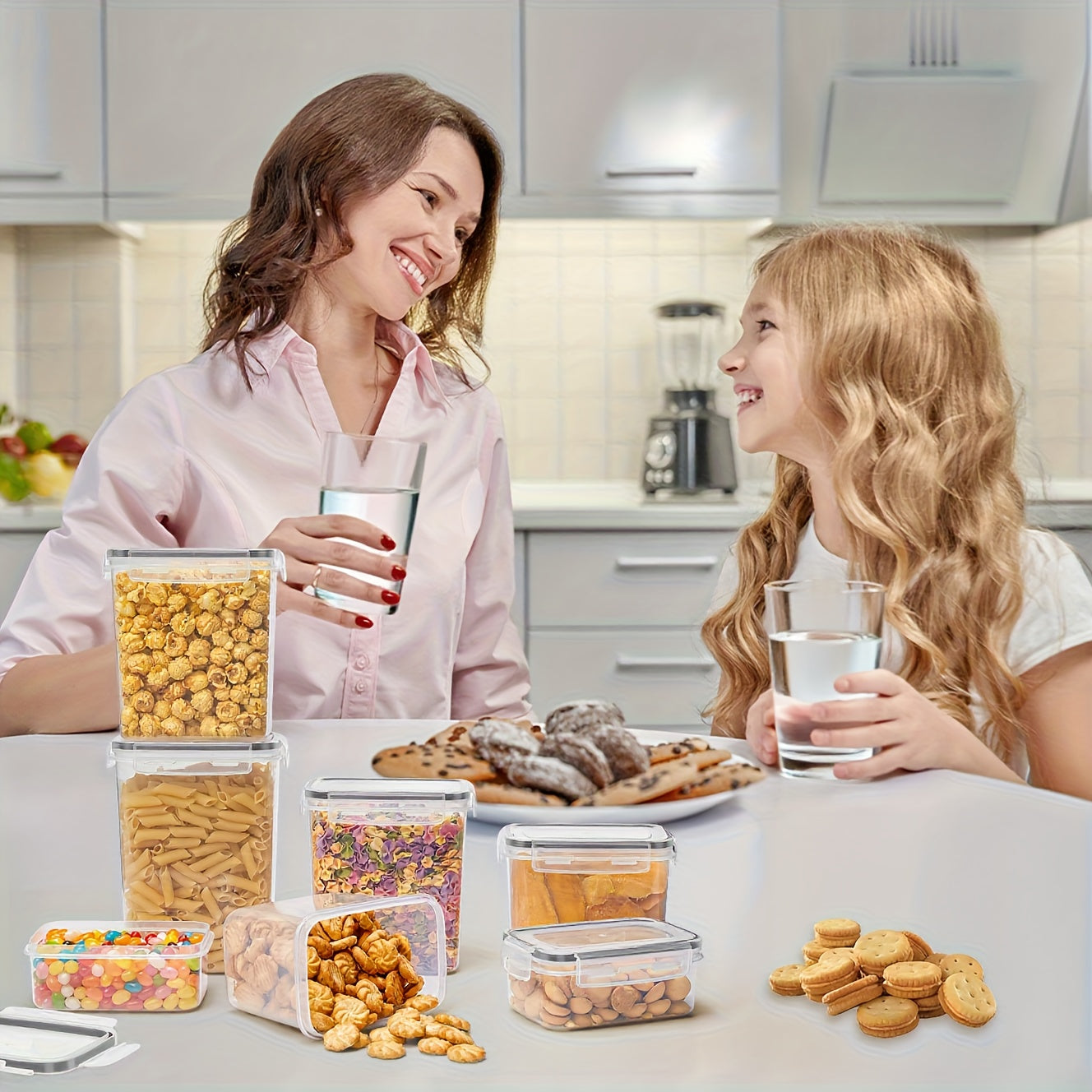 Luftdichte Lebensmittelbehälter mit Deckeln