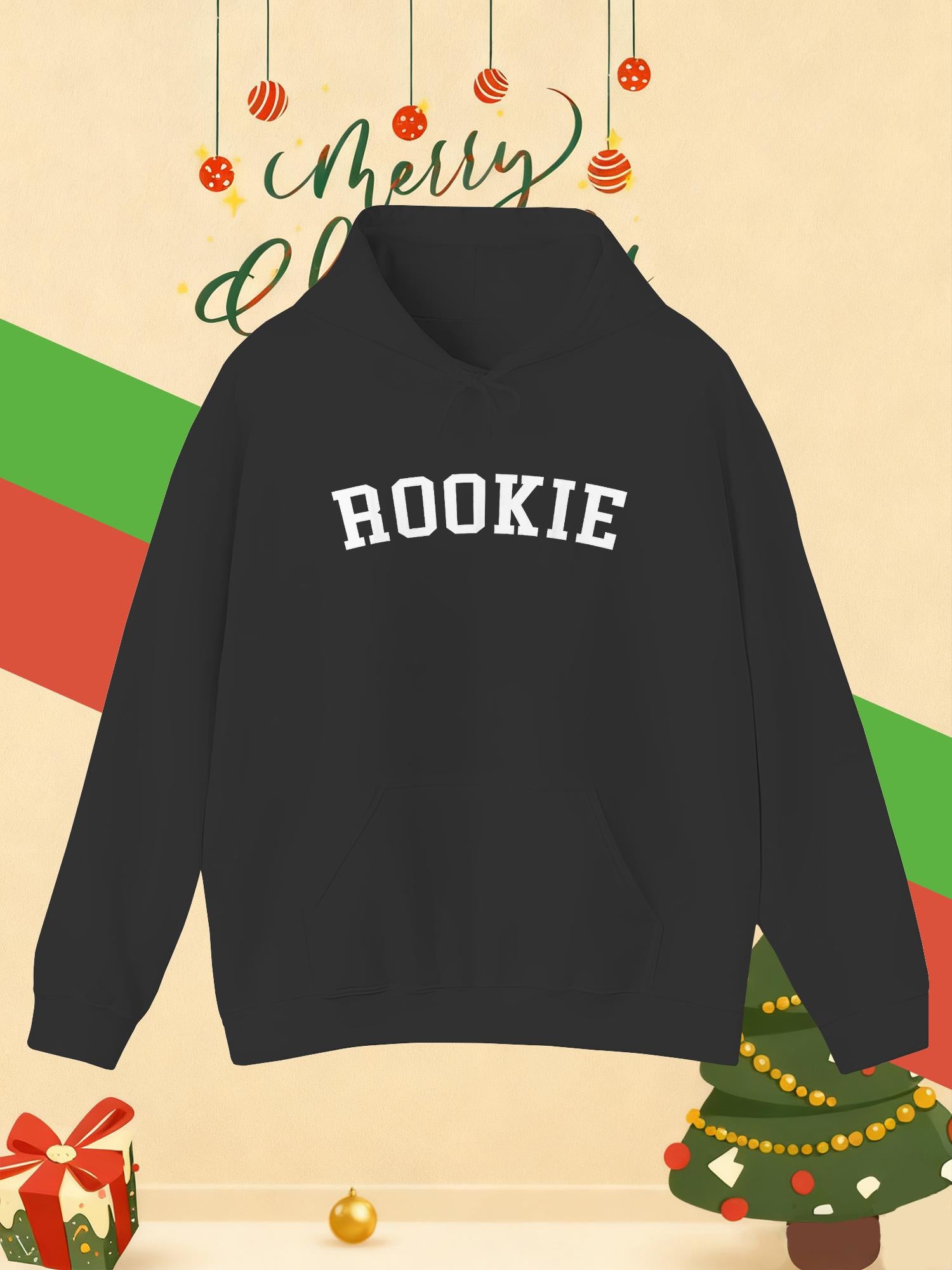 Rookie Goods Unisex Hoodie mit Kangaroo-Tasche - Rookie Print Logo