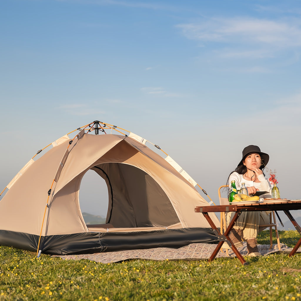 2/4-Personen Outdoor-Campingzelt, Schnell aufbaubarer Zelt, Leicht zu montieren