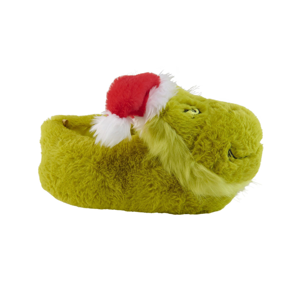 he Grinch 3D Hausschuhe - Plüsch Slipper mit Weihnachtsmütze Pantoffeln