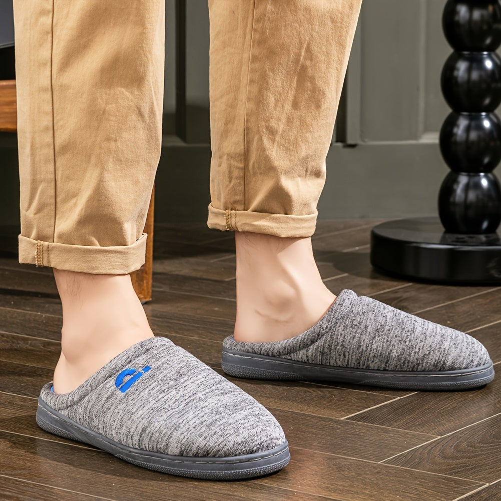 Herren-Winterschlappen mit Memory-Schaum & Plüschfutter