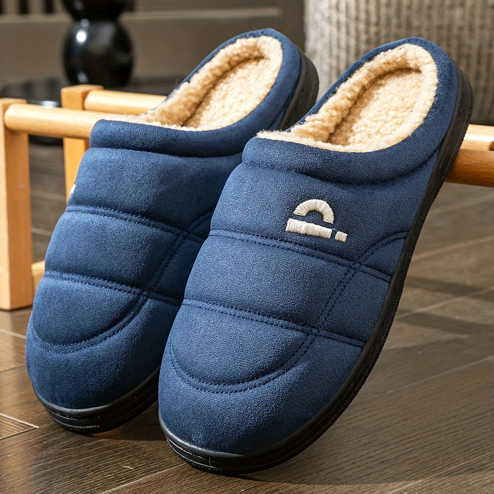Herren-Hausschuhe aus Memory-Schaum, Bequeme und Warme Winter Schuhe in Großer Größe