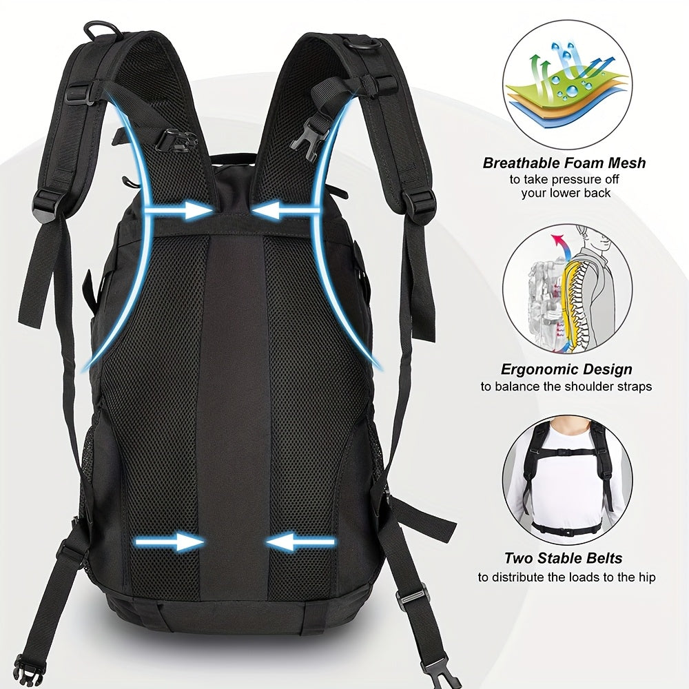 Taktischer Rucksack 30L mit Verstellbaren Gurten & Mehreren Fächern