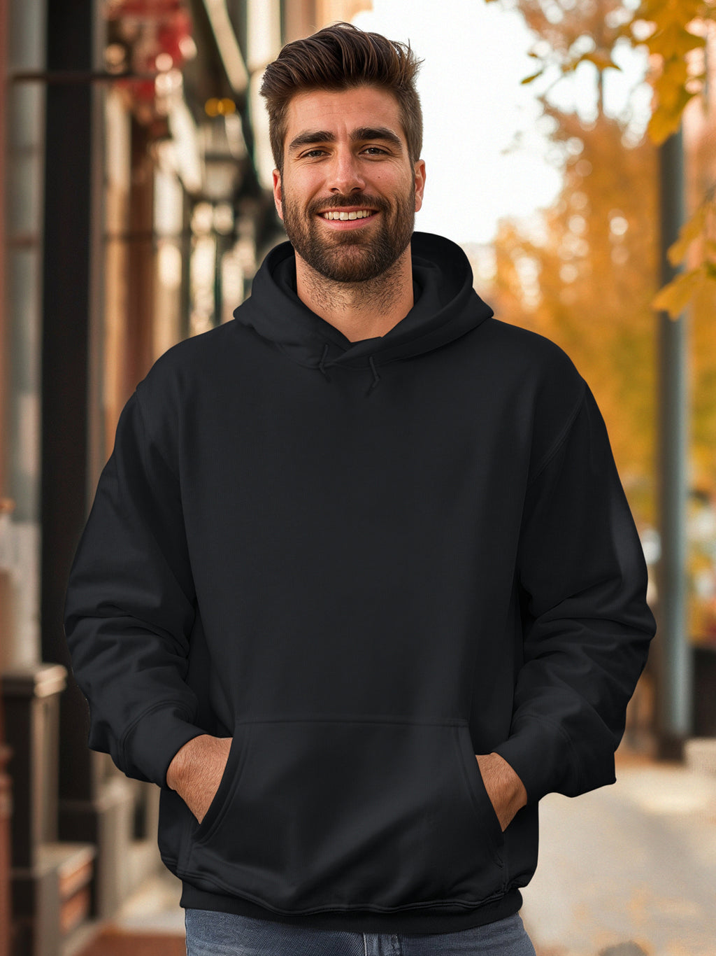 Herren Alpha Grafik Hoodie – Schwerer 400 g/m² langlebiger Stoff
