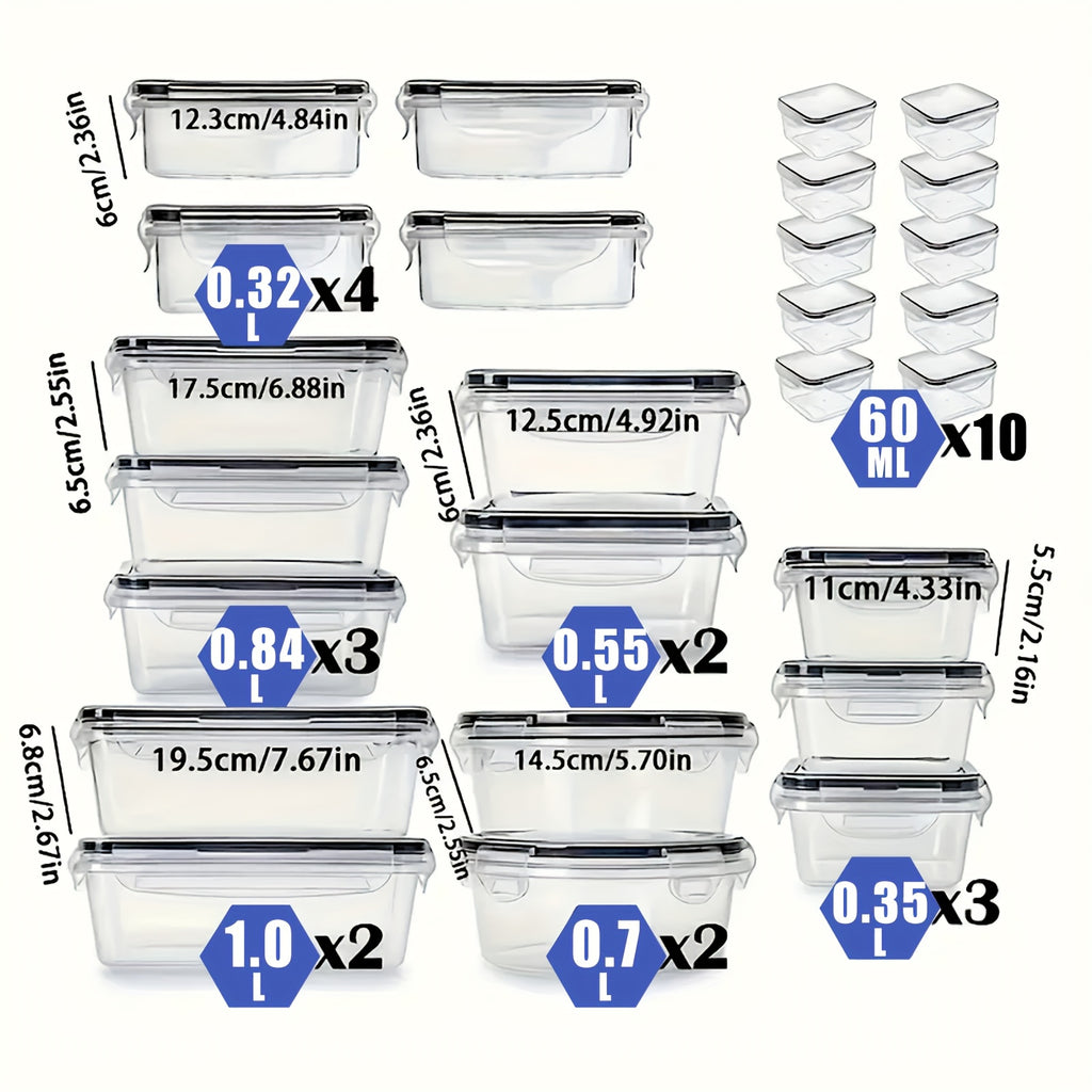 Vorratsbox mit Deckel, 52/28 Stück