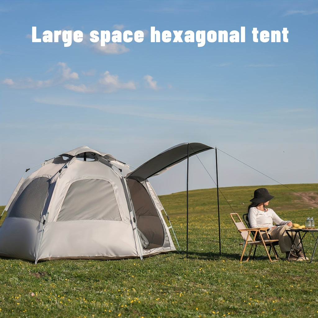 4-6-Personen Pop-Up-Camping-Zelt - Leichtgewichtiges, portables Outdoor-Zelt