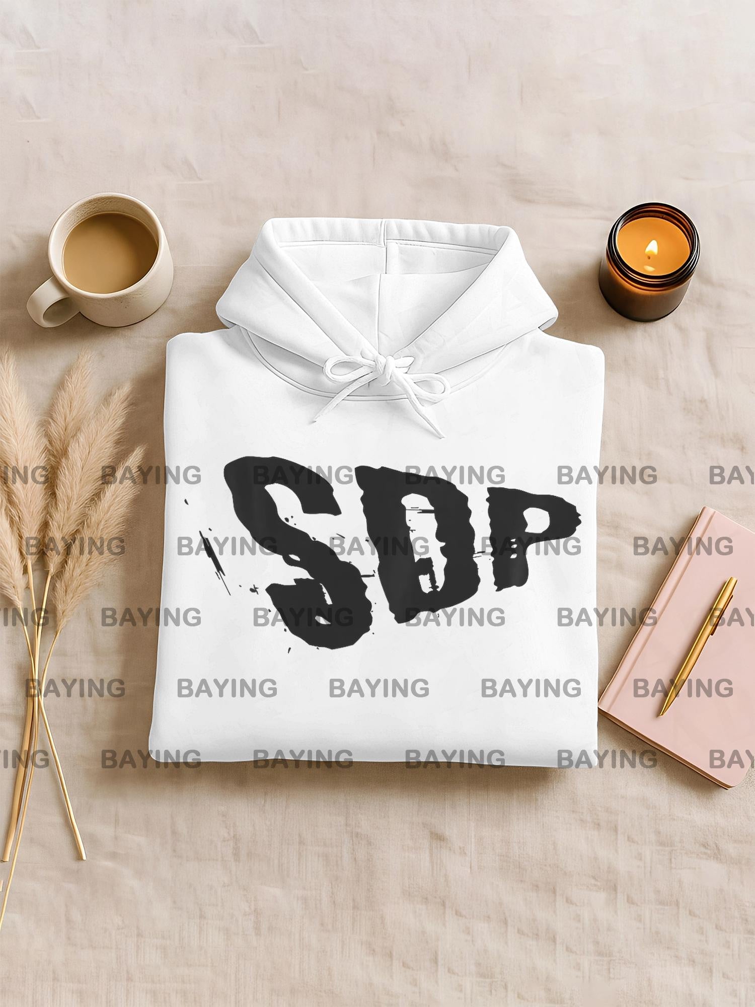 SDP Logo Hoodie T-Shirt für Herren & Damen – Unisex  Sweatshirt mit Kangaroo-Tasche