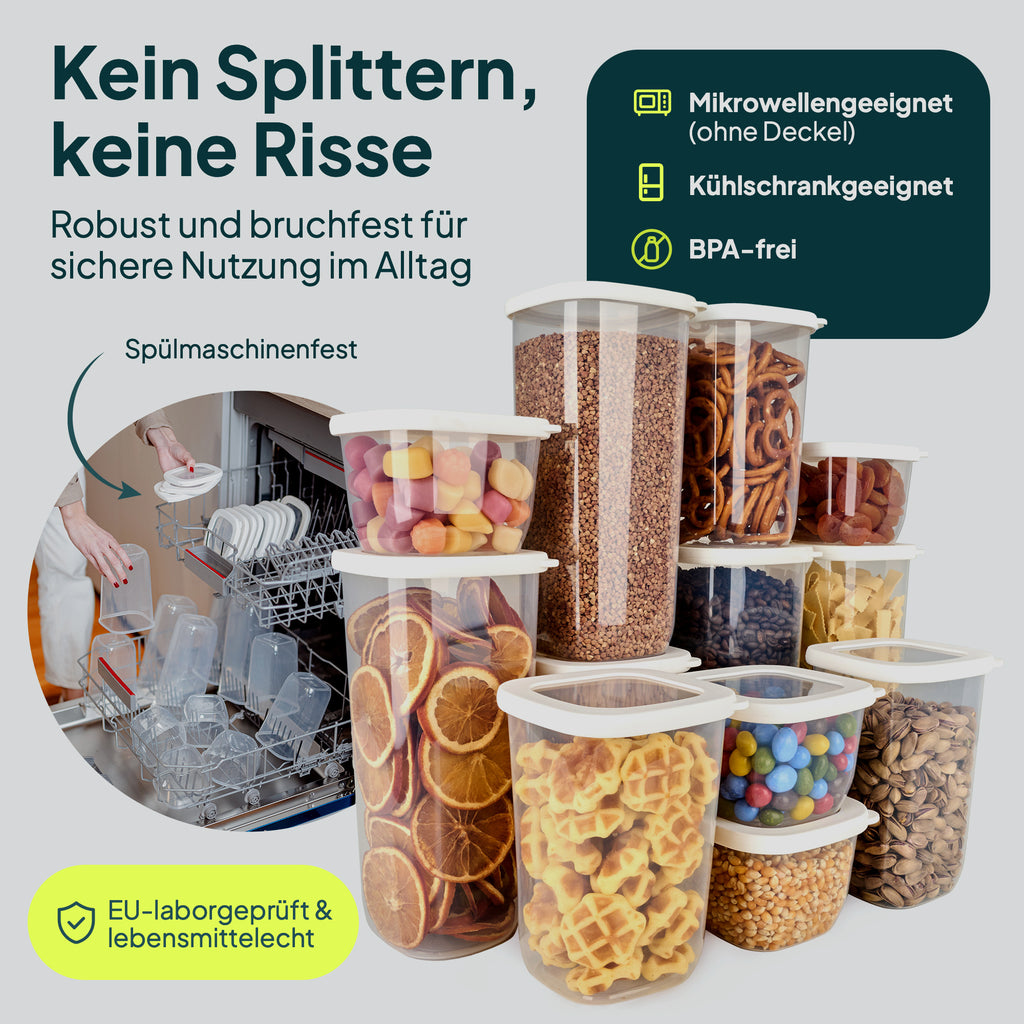uandu Vorratsdosen mit Deckel luftdicht
