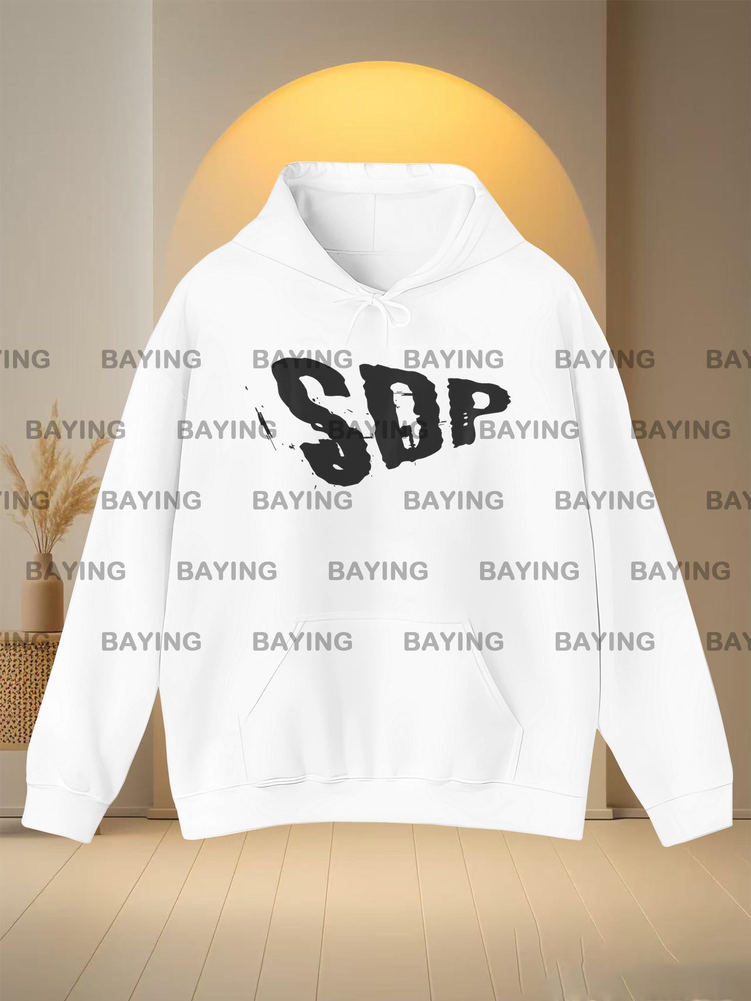 SDP Logo Hoodie T-Shirt für Herren & Damen – Unisex  Sweatshirt mit Kangaroo-Tasche