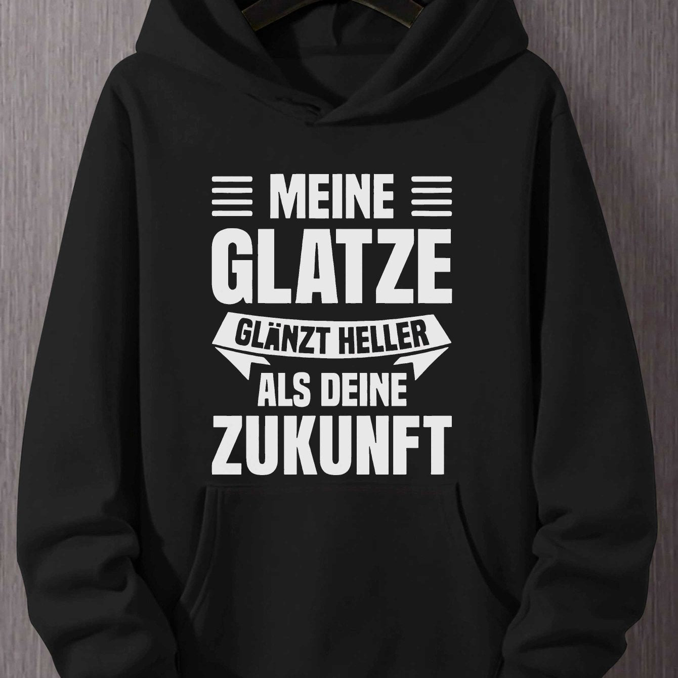 Herren Hoodie | Deutsches "Bald-headed" Meme Print