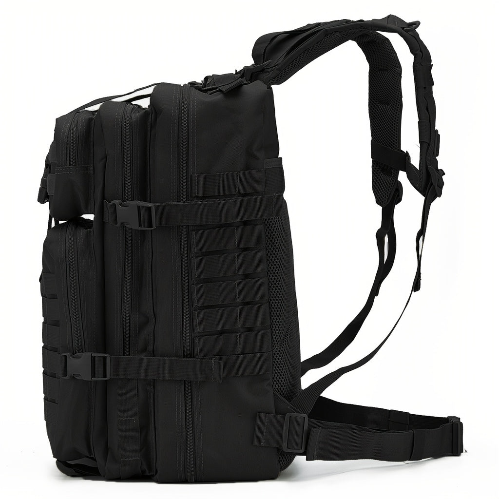 45L schwarzer taktischer Rucksack - langlebiges MOLLE-System