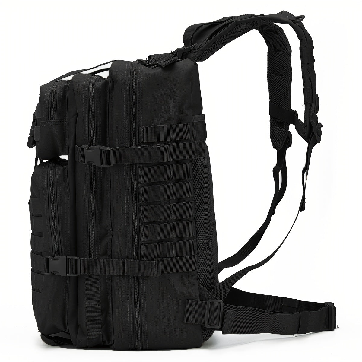 45L schwarzer taktischer Rucksack - langlebiges MOLLE-System