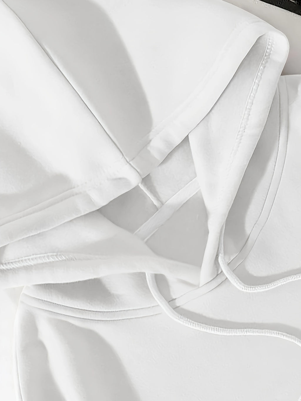 Herren-Los Angeles Grafik-Hoodie - Schwarzer Kapuzenpullover mit kräftiger weißen Schrift