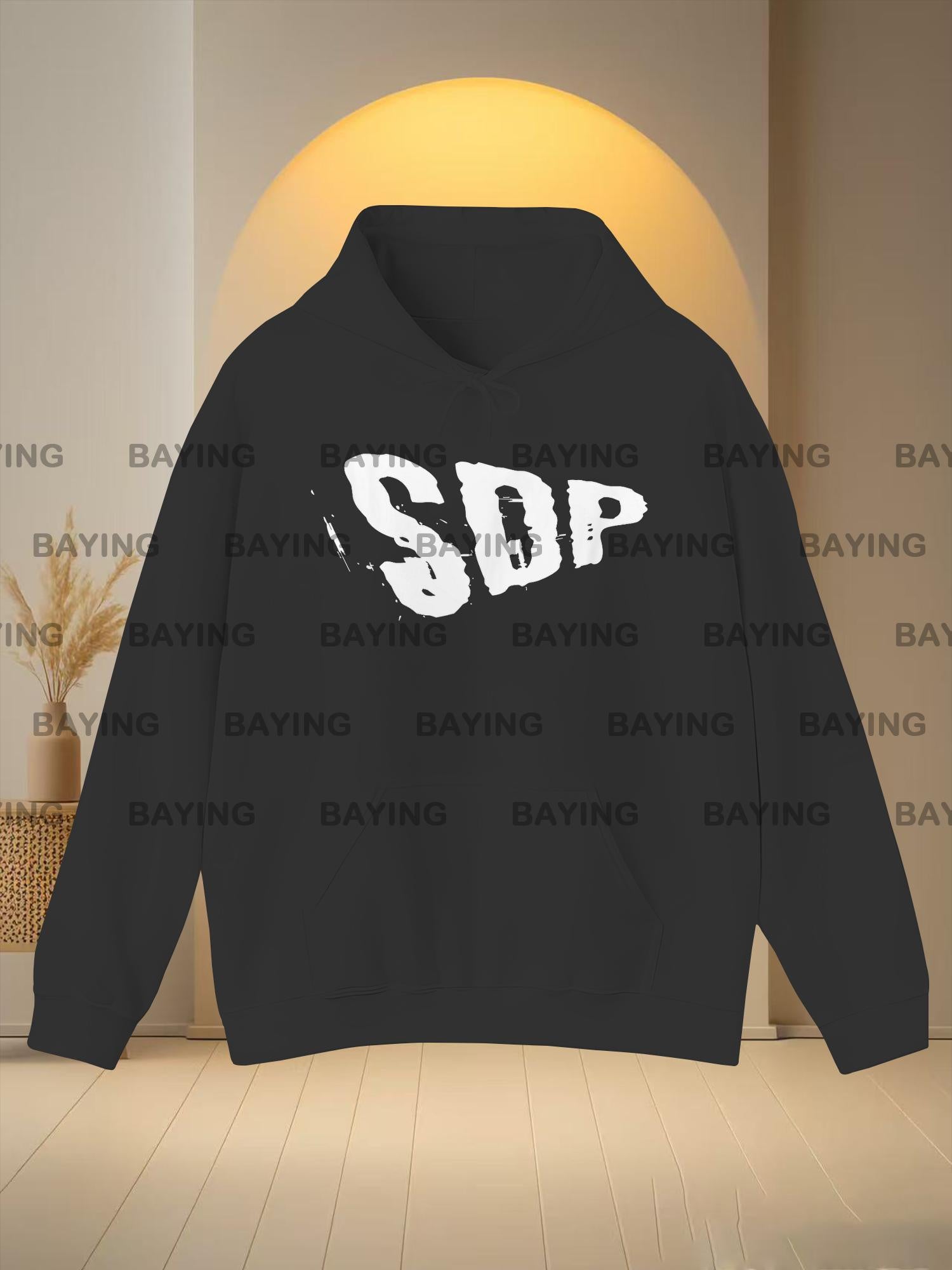 SDP Logo Hoodie T-Shirt für Herren & Damen – Unisex  Sweatshirt mit Kangaroo-Tasche