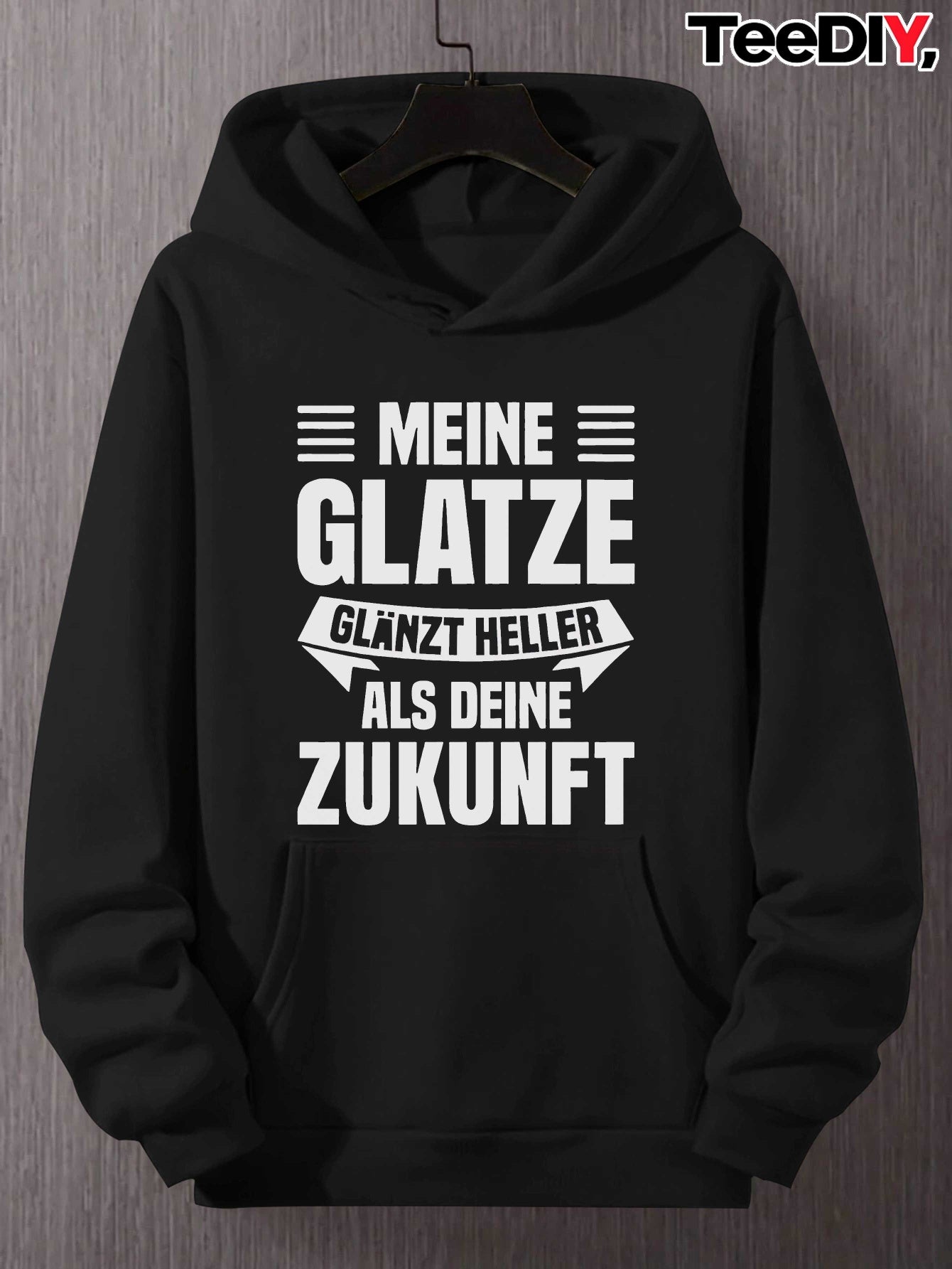 Herren Hoodie | Deutsches "Bald-headed" Meme Print