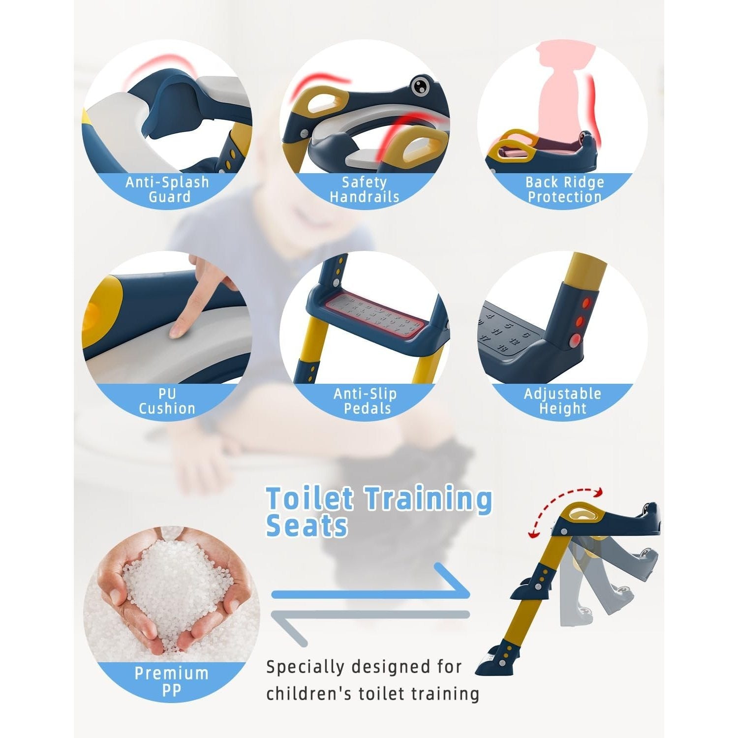 Kinder-Toilettenstuhl mit Treppe