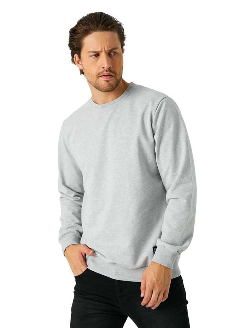 Herren Sweatshirt Klassischer Pullover ohne Kapuze