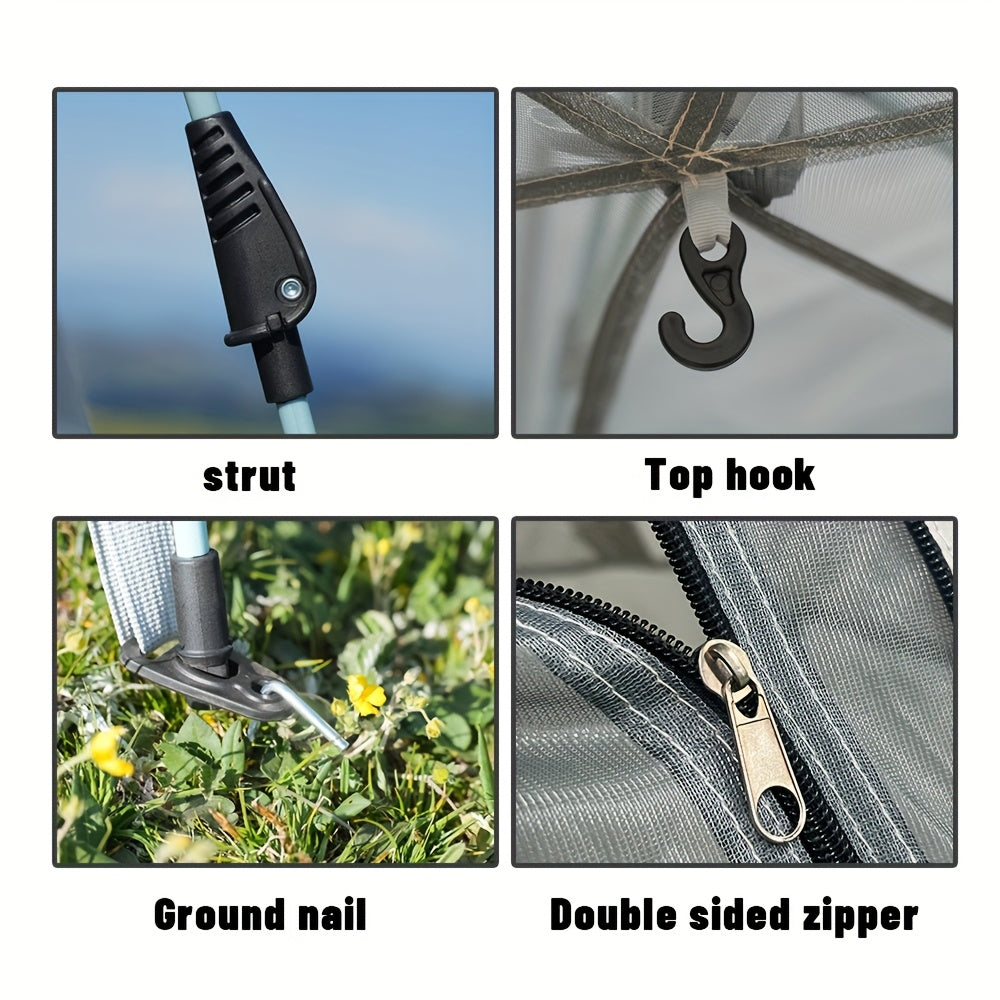 4-6-Personen Pop-Up-Camping-Zelt - Leichtgewichtiges, portables Outdoor-Zelt