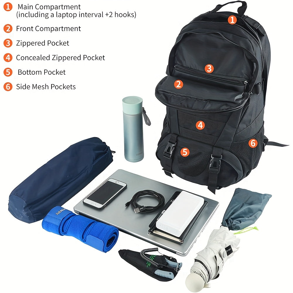 Taktischer Rucksack 30L mit Verstellbaren Gurten & Mehreren Fächern