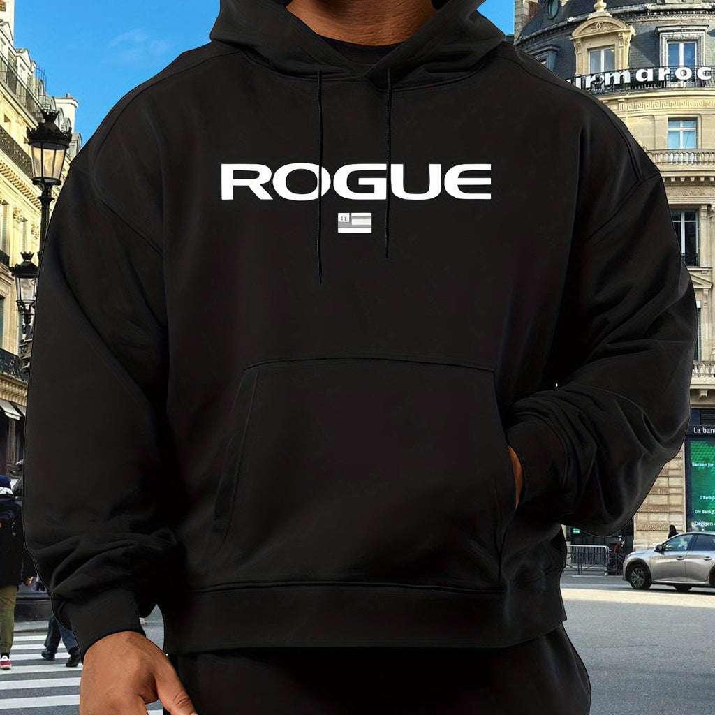 Herren Oversized Kapuzenpullover mit ROGUE Print