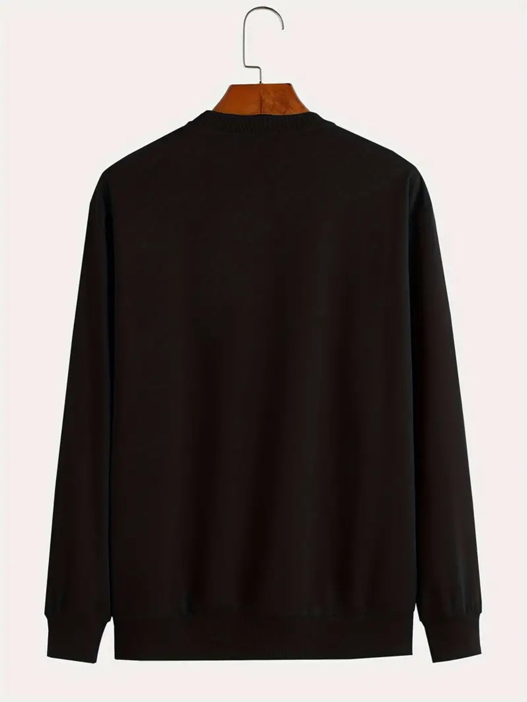 Herren Schwergewicht Kapuzenpullover - Schwarz mit Segenskreuz-Print & Segensspruch-Aufdruck
