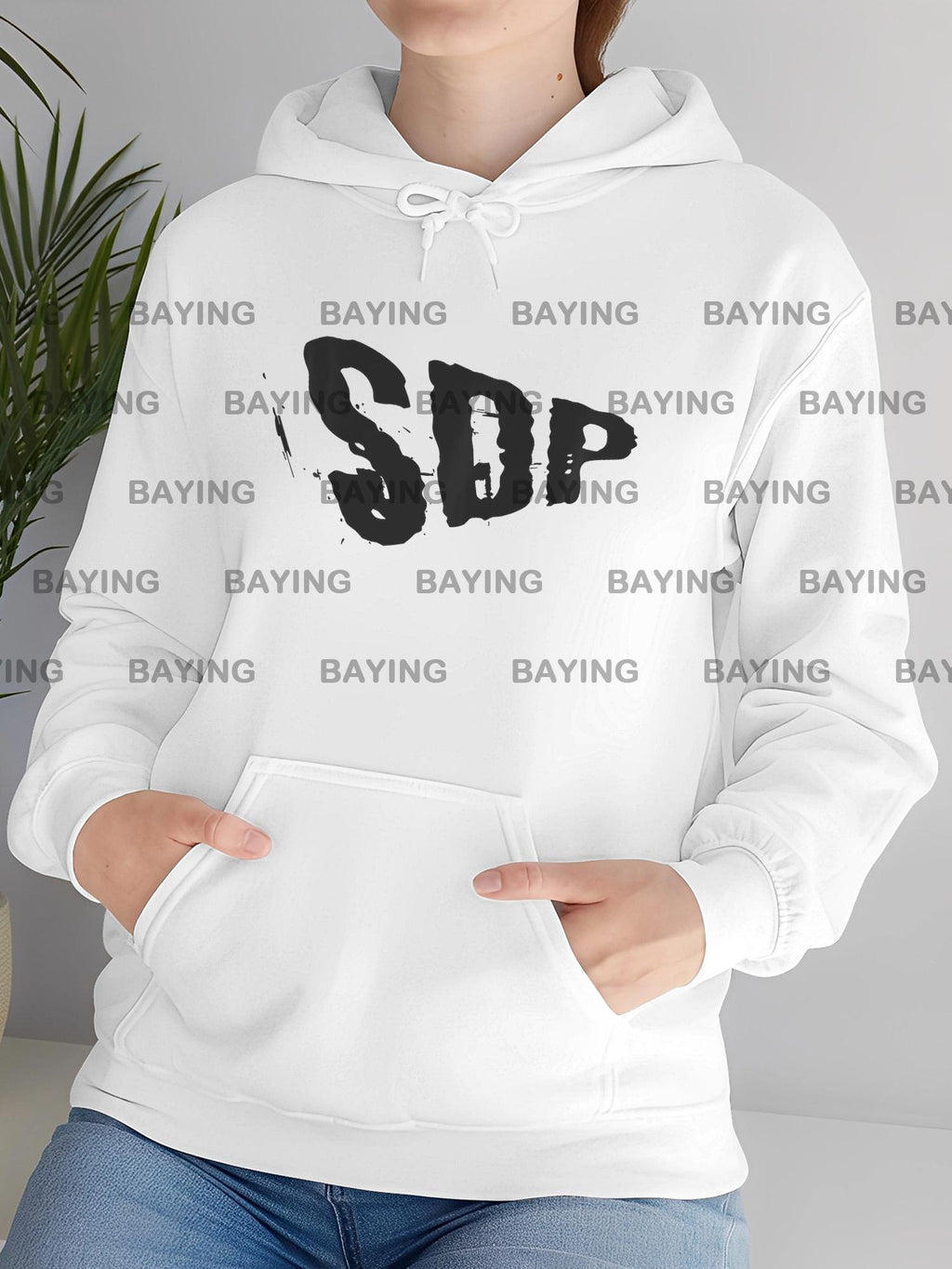 SDP Logo Hoodie T-Shirt für Herren & Damen – Unisex  Sweatshirt mit Kangaroo-Tasche