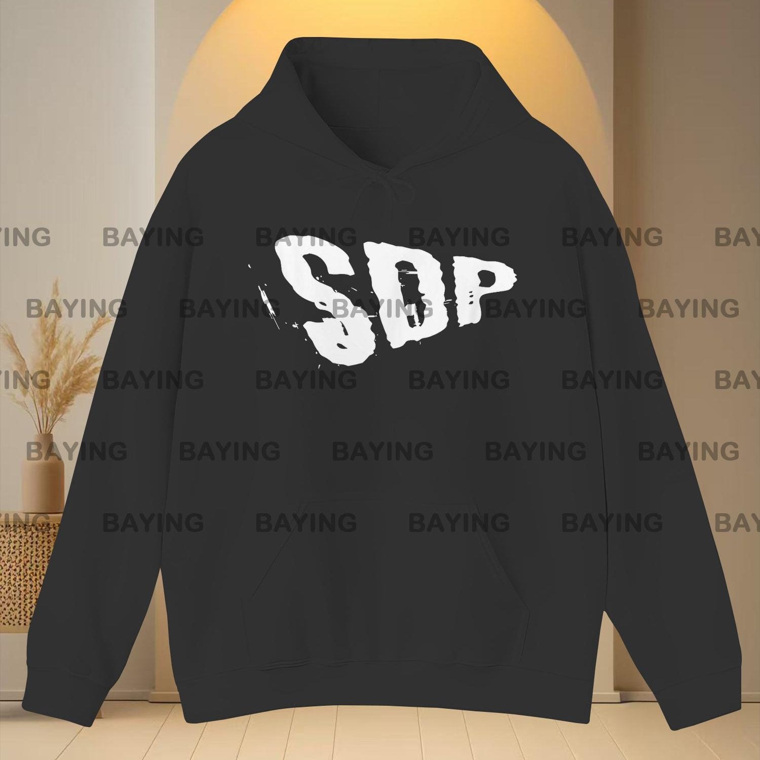 SDP Logo Hoodie T-Shirt für Herren & Damen – Unisex  Sweatshirt mit Kangaroo-Tasche