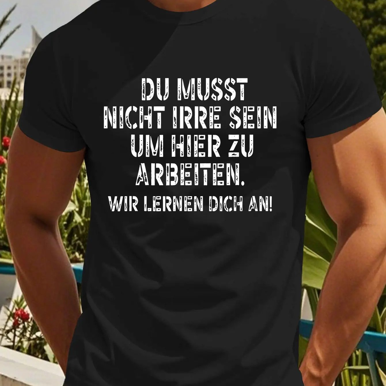 Herren T-Shirt mit lustigem deutscher Spruch