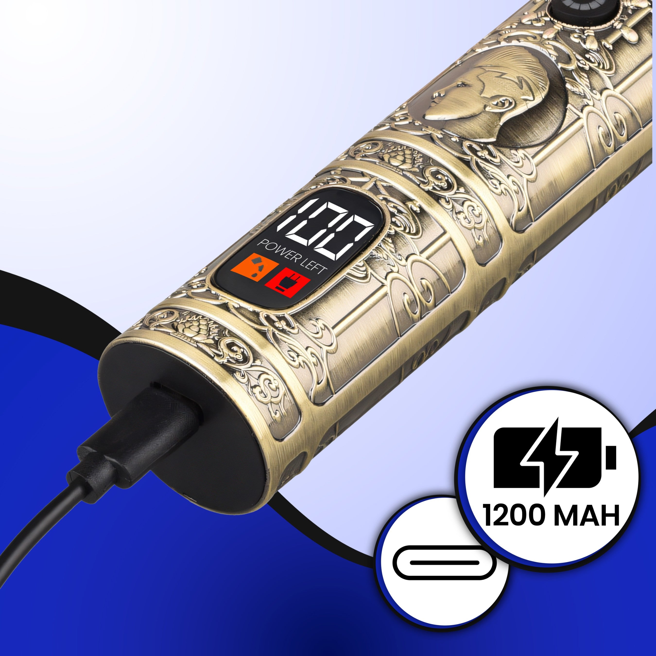 Haar- und Barttrimmer 6 In 1 Rasierer und Trimmer mit 6 Aufsätzen und 10 Distanz-Kämmen