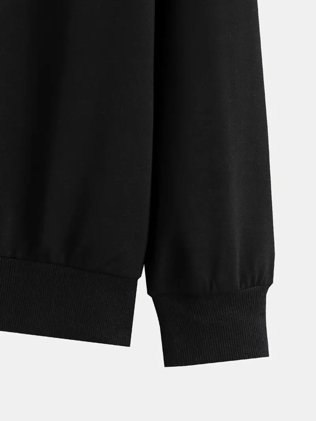 Herren Schwergewicht Kapuzenpullover - Schwarz mit Segenskreuz-Print & Segensspruch-Aufdruck