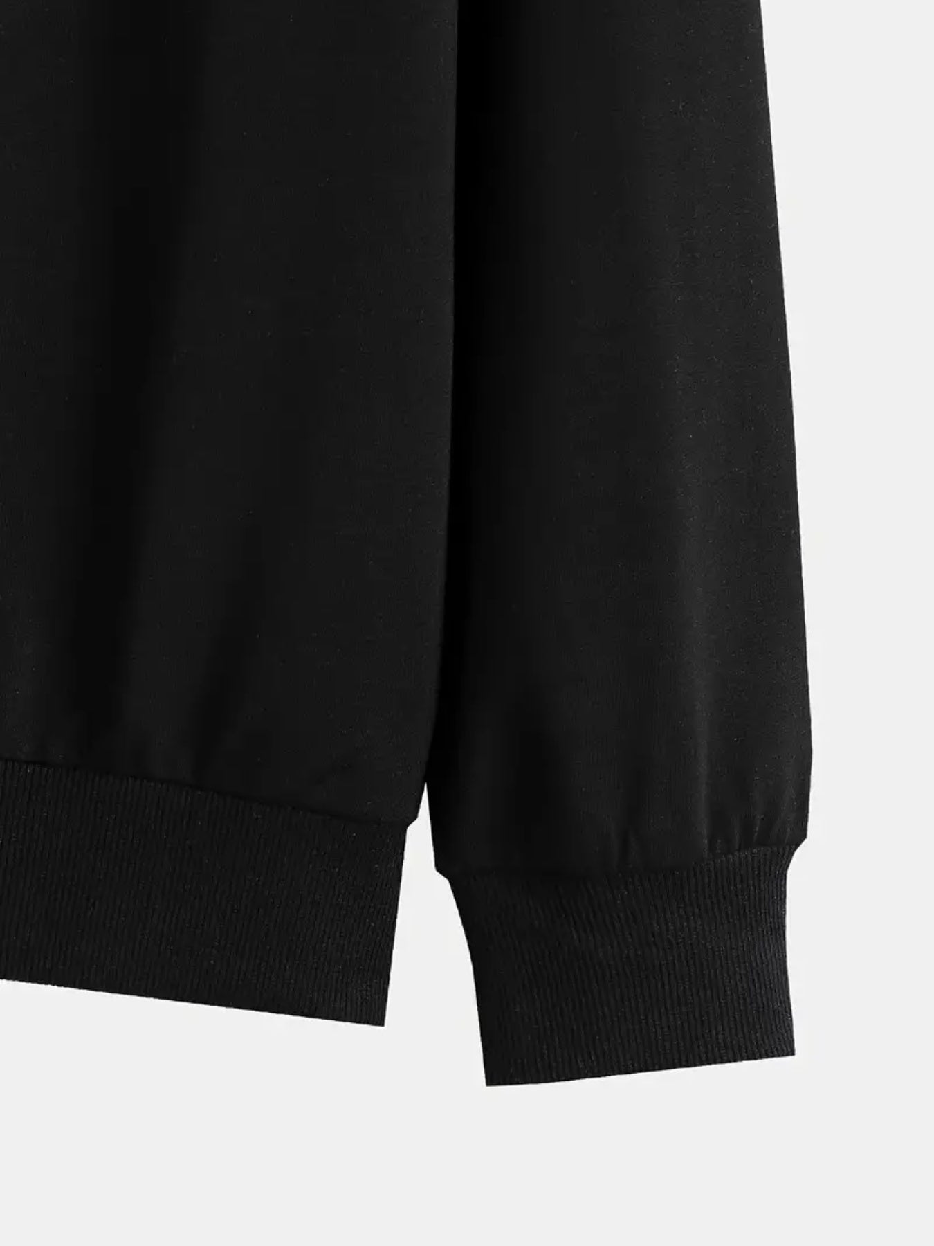 Herren Schwergewicht Kapuzenpullover - Schwarz mit Segenskreuz-Print & Segensspruch-Aufdruck