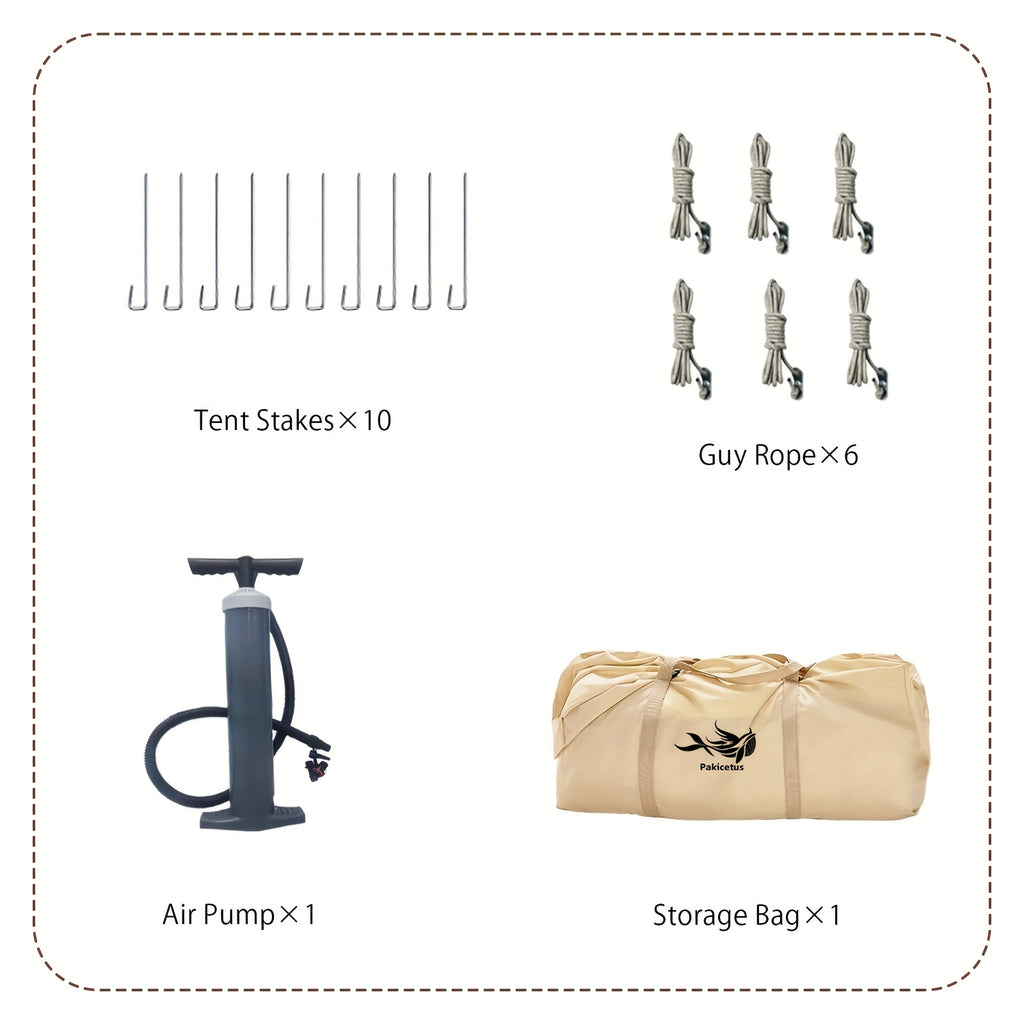 6-Personen XXL Campingzelt aufblasbar