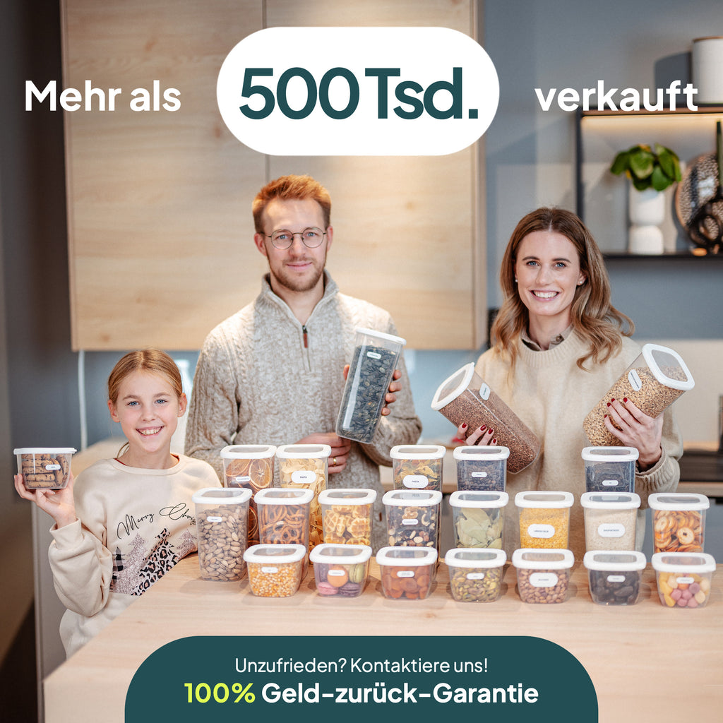 uandu Vorratsdosen mit Deckel luftdicht