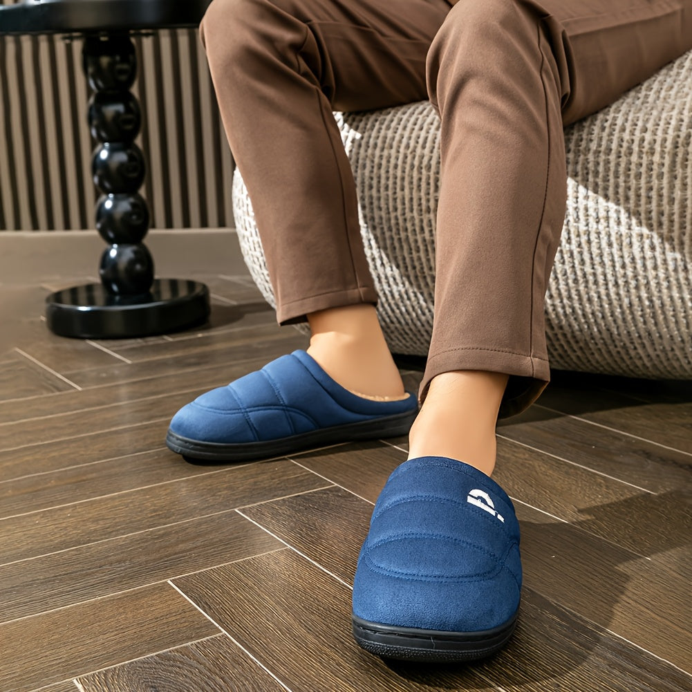 Herren-Hausschuhe aus Memory-Schaum, Bequeme und Warme Winter Schuhe in Großer Größe