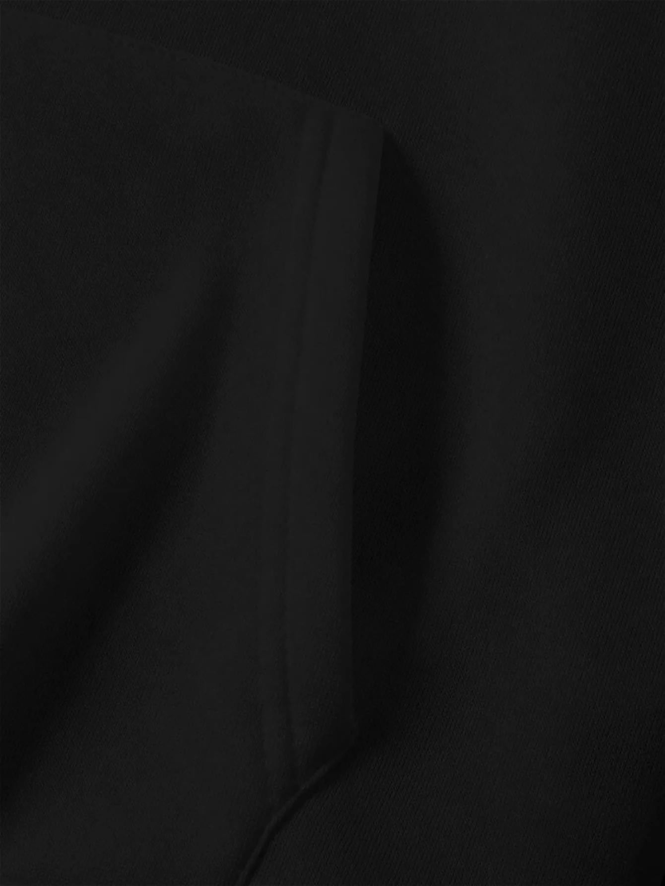 Herren-Los Angeles Grafik-Hoodie - Schwarzer Kapuzenpullover mit kräftiger weißen Schrift