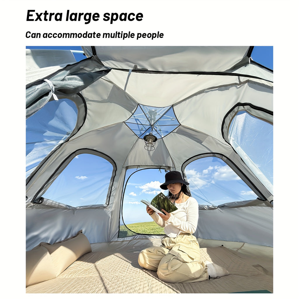 4-6-Personen Pop-Up-Camping-Zelt - Leichtgewichtiges, portables Outdoor-Zelt