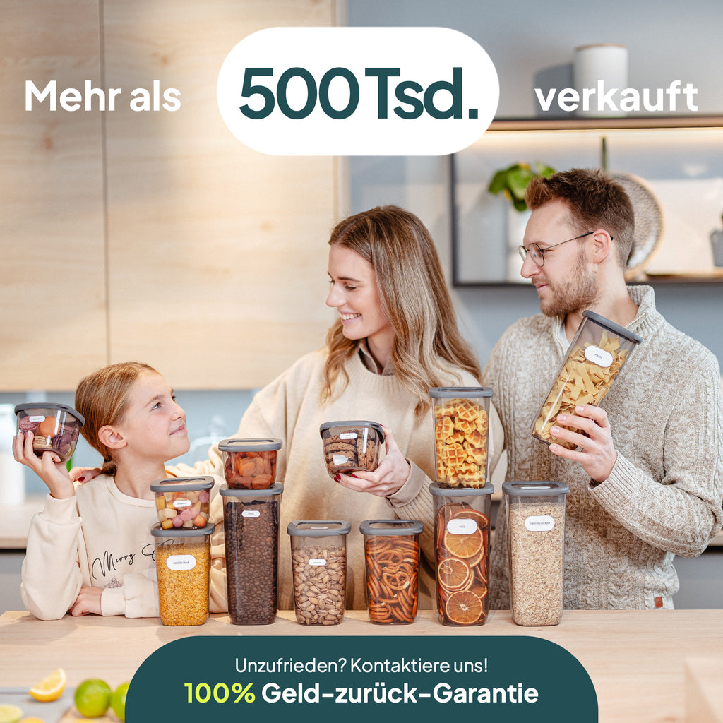 uandu Vorratsdosen mit Deckel luftdicht