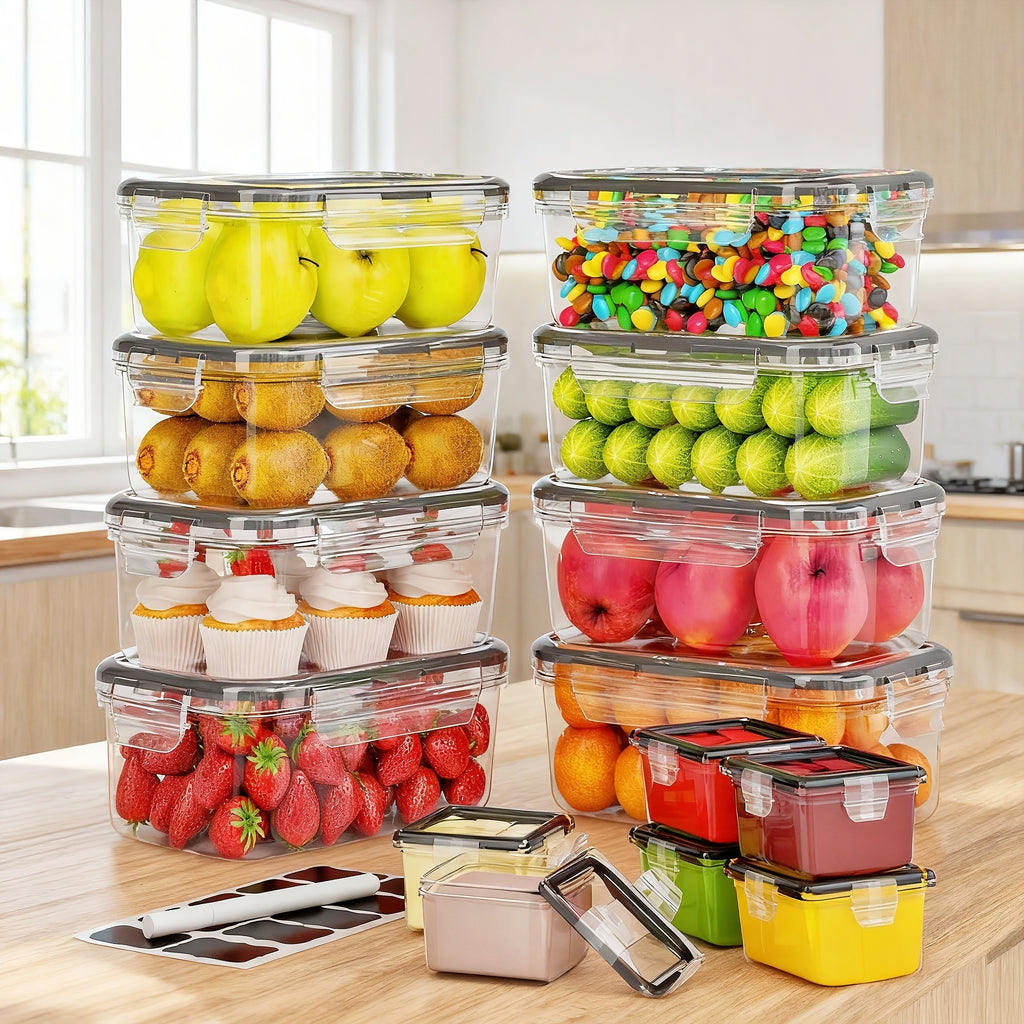 Vorratsbox mit Deckel, 52/28 Stück