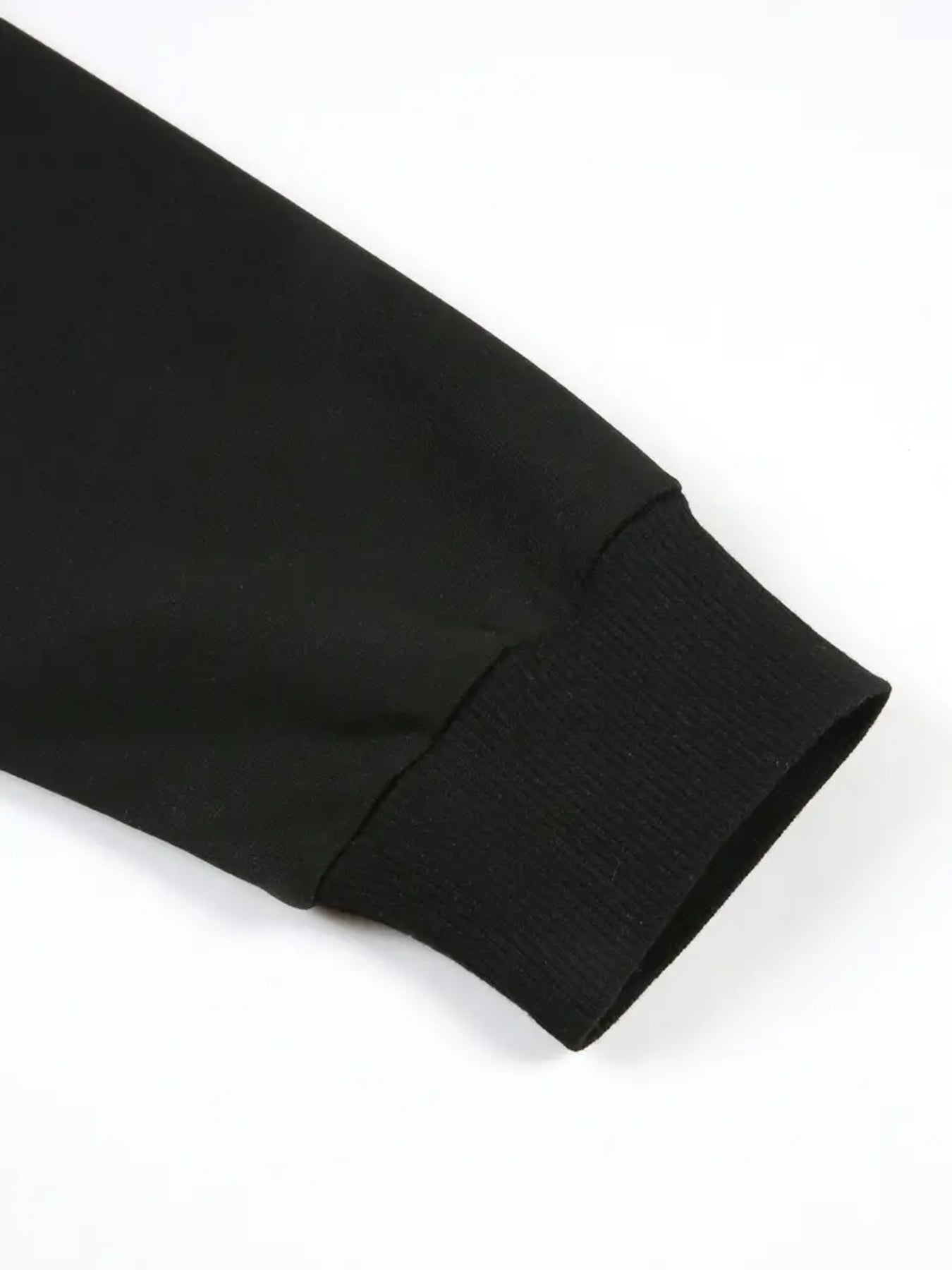 Herren Schwergewicht Kapuzenpullover - Schwarz mit Segenskreuz-Print & Segensspruch-Aufdruck