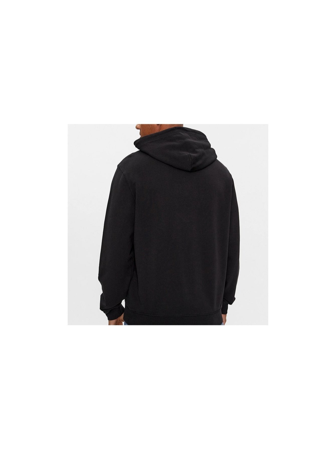 Tommy Jeans Herren Kapuzenpullover Schwarz mit Kangaroo-Tasche DM0DM18401-BDS