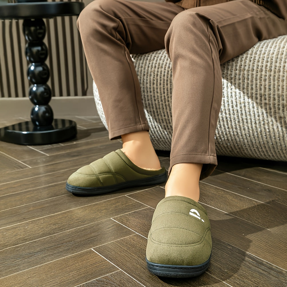 Herren-Hausschuhe aus Memory-Schaum, Bequeme und Warme Winter Schuhe in Großer Größe