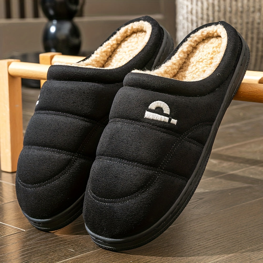 Herren-Hausschuhe aus Memory-Schaum, Bequeme und Warme Winter Schuhe in Großer Größe