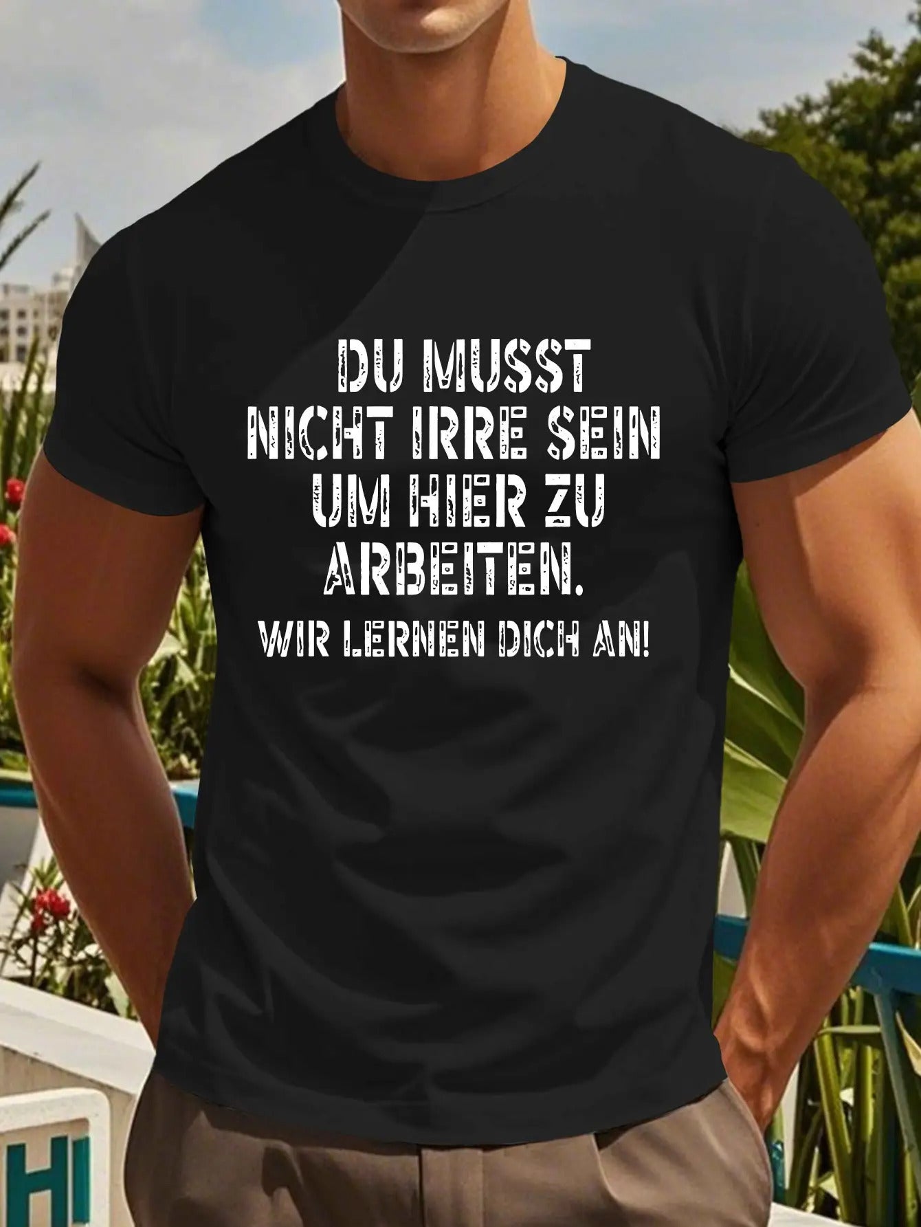 Herren T-Shirt mit lustigem deutscher Spruch