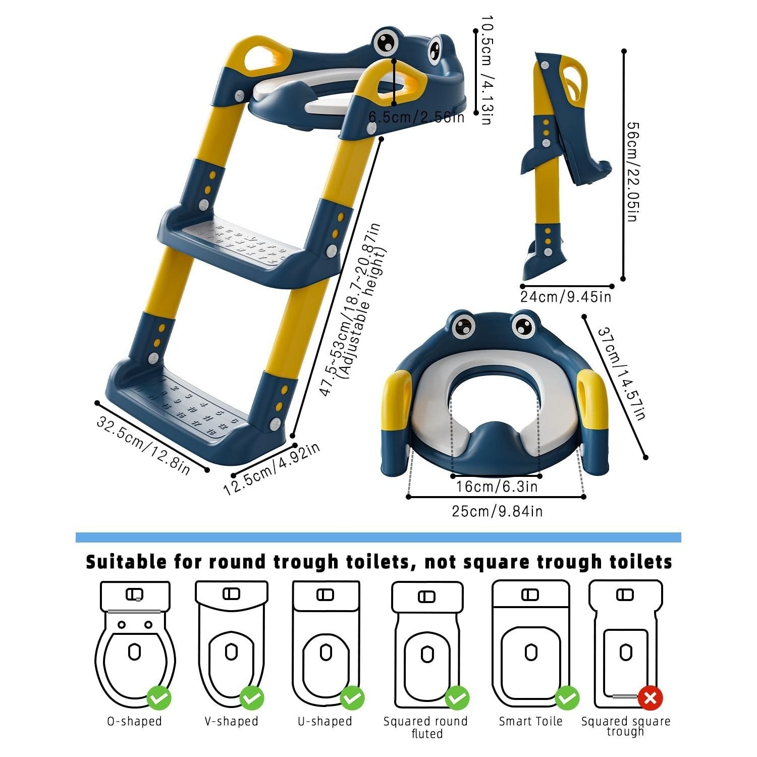 Kinder-Toilettenstuhl mit Treppe