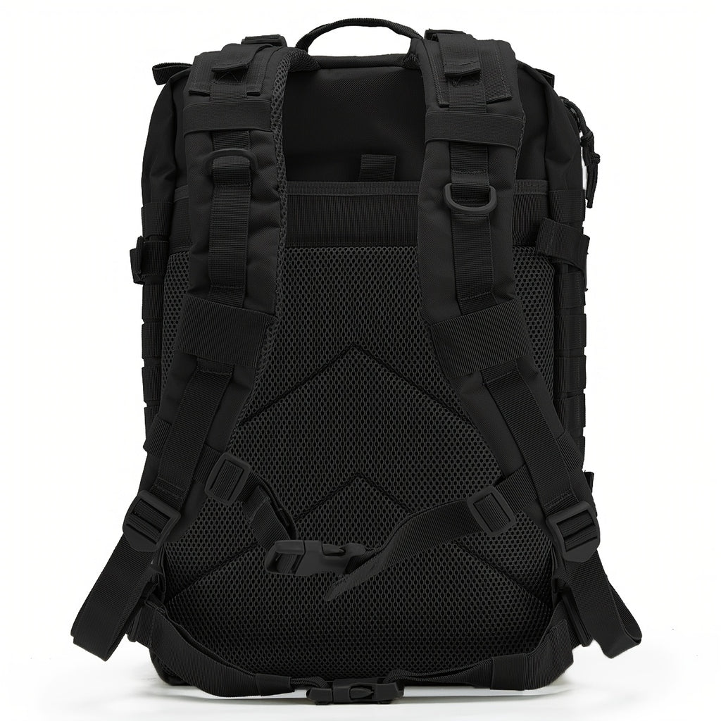 45L schwarzer taktischer Rucksack - langlebiges MOLLE-System