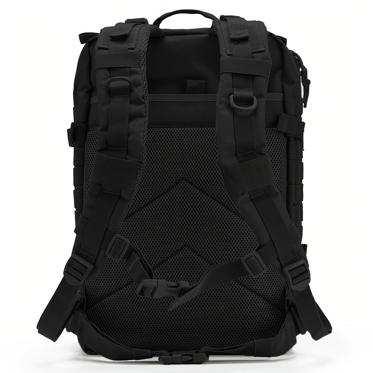 45L schwarzer taktischer Rucksack - langlebiges MOLLE-System