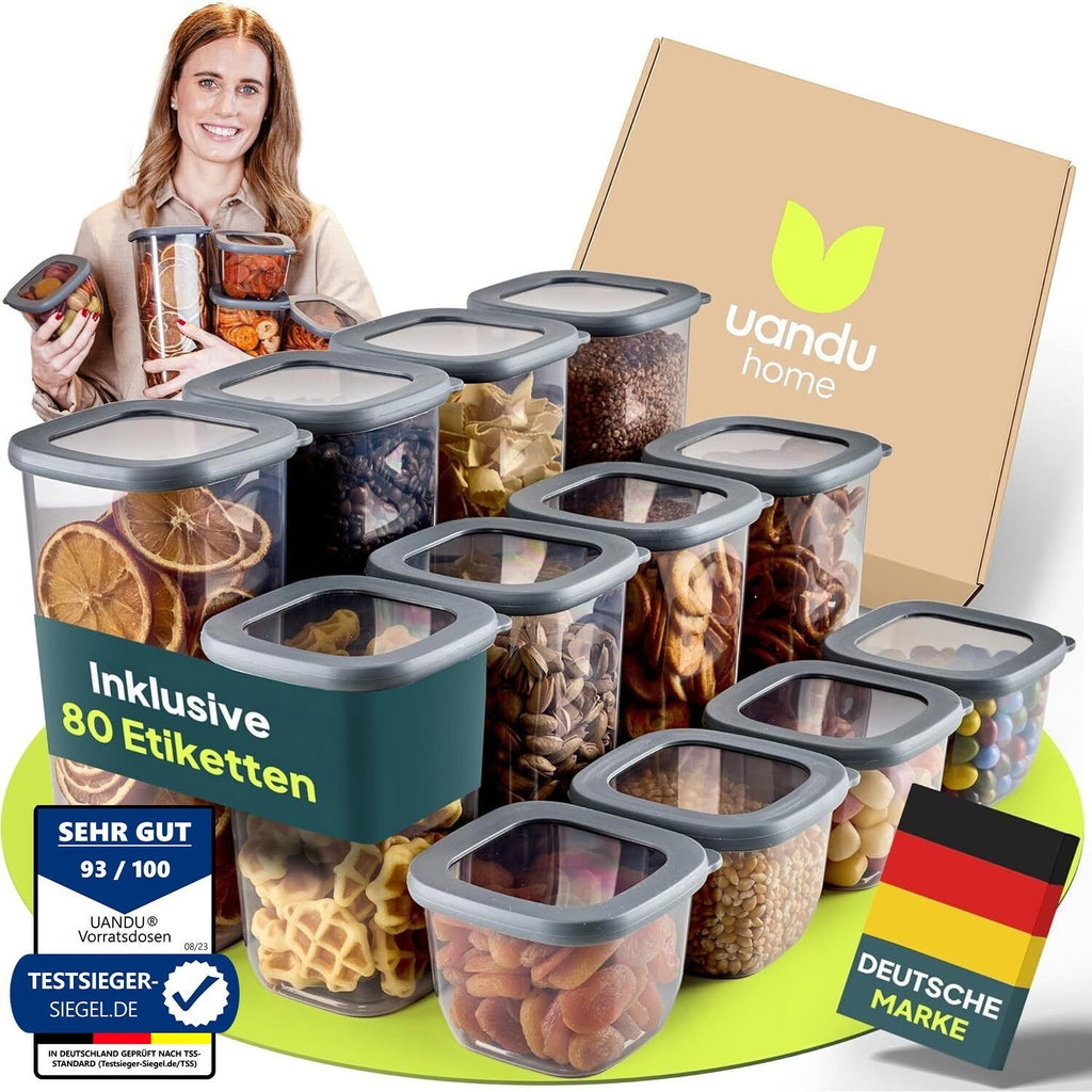 uandu Vorratsdosen mit Deckel luftdicht